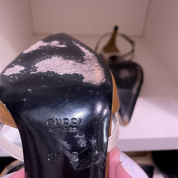 Gucci Vintage pointy toe heels size 8 1/2 B very good condition - Picture 8 of 10
